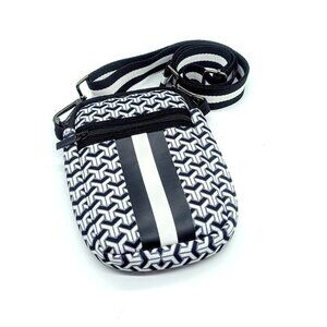 Parker & Hyde Black Maze Neoprene Crossbody Bag NWOT